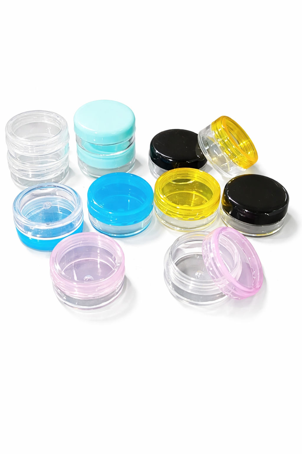 Contenitori Porta Glitter e Decorazioni 5 pezzi