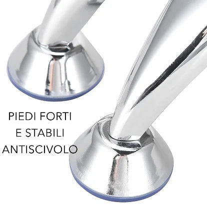 Poggiabraccio Nero con Piedini